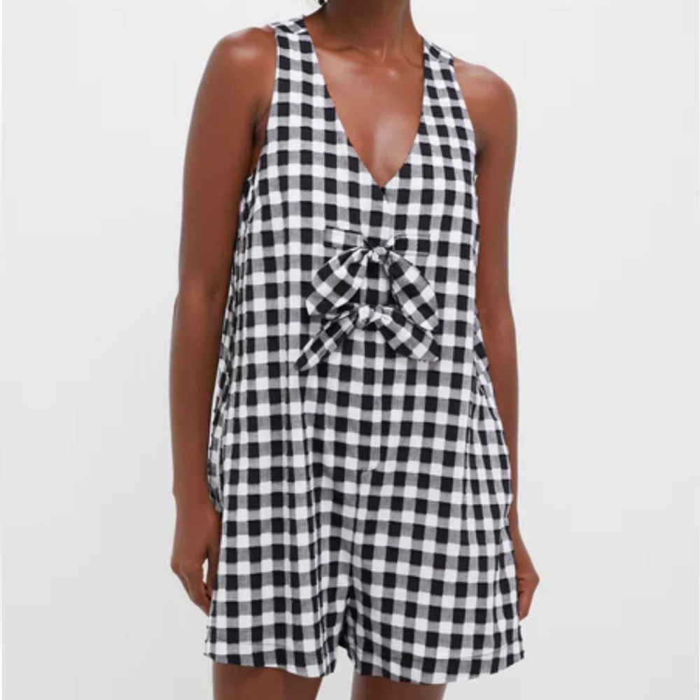 Tuckernuck | Black Gingham Myla Romper